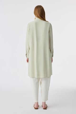 T-1657 VALEA TUNİK 38-46 Mint Tunik 1657