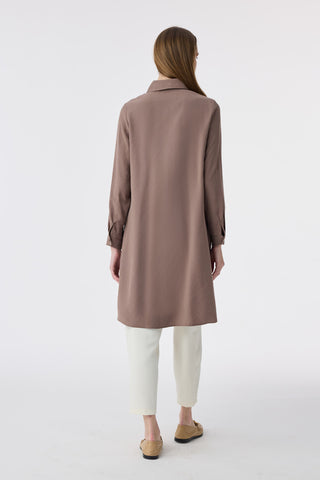 T-1657 VALEA TUNİK 38-46 Vizon Tunik 1657