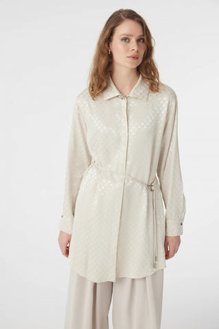 T-1670 GLAZE TUNİK 38-46 Taş Tunik 1670