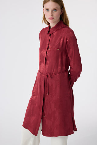 T-1675 MELURE TUNİK 38-46 Bordo Tunik 1675
