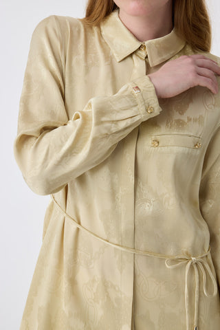 T-1675 MELURE TUNİK 38-46 Gold Tunik 1675