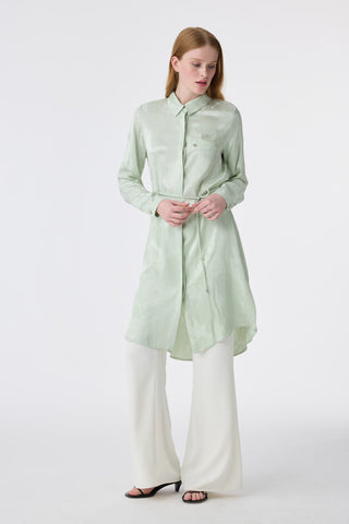 T-1675 MELURE TUNİK 38-46 Mint Tunik 1675