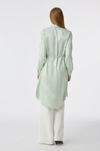 T-1675 MELURE TUNİK 38-46 Mint Tunik 1675