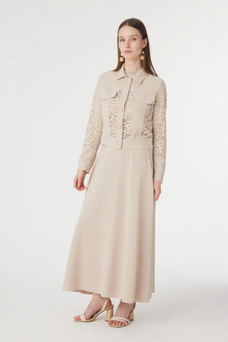 TK-1742 LİYA TAKIM 38-44 Bej Takım 1742