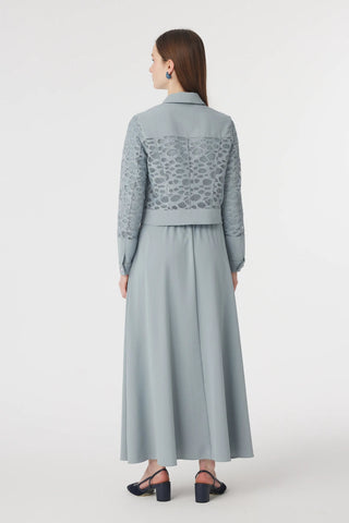 Dantel Panelli Düğmeli Kemerli Açelya Takım 1742