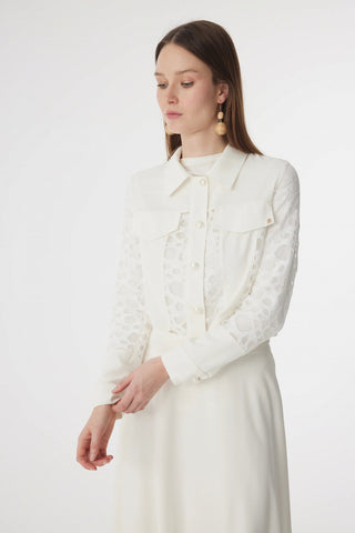 TK-1742 LİYA TAKIM 38-44 Ekru Takım 1742