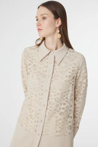 TK-1743 LİYA TAKIM 38-46 Bej Takım 1743