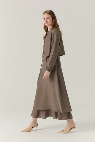 Fermuar Detaylı Katmanlı Akış