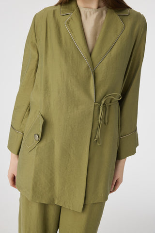 Bağcıklı Dökümlü Zarif Haki Takım 1876