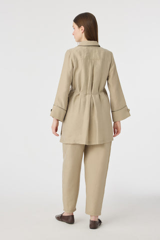 Bağcıklı Dökümlü Zarif Vizon Takım 1876