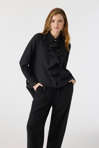 Volan Yaka Akışkan Dokulu Siyah Takım 1903