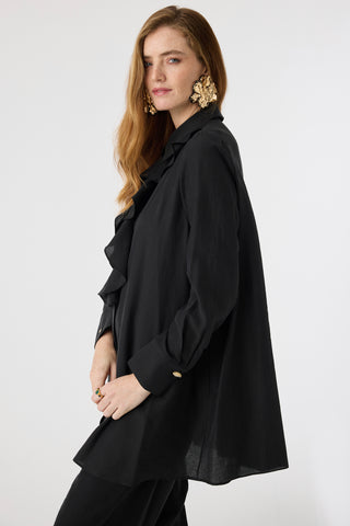 Volan Yaka Akışkan Dokulu Siyah Takım 1903