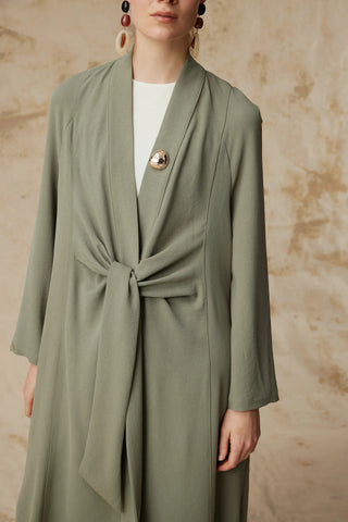 Drape Detaylı Şal Yaka Çağla Takım 1912
